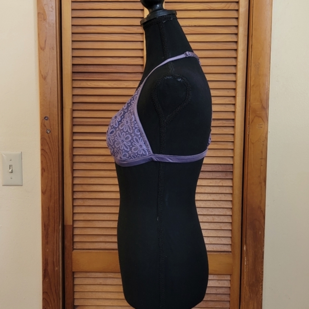 NWOT Victorias Secret Lacy Halter Bralette Size XL - Picture 2 of 4